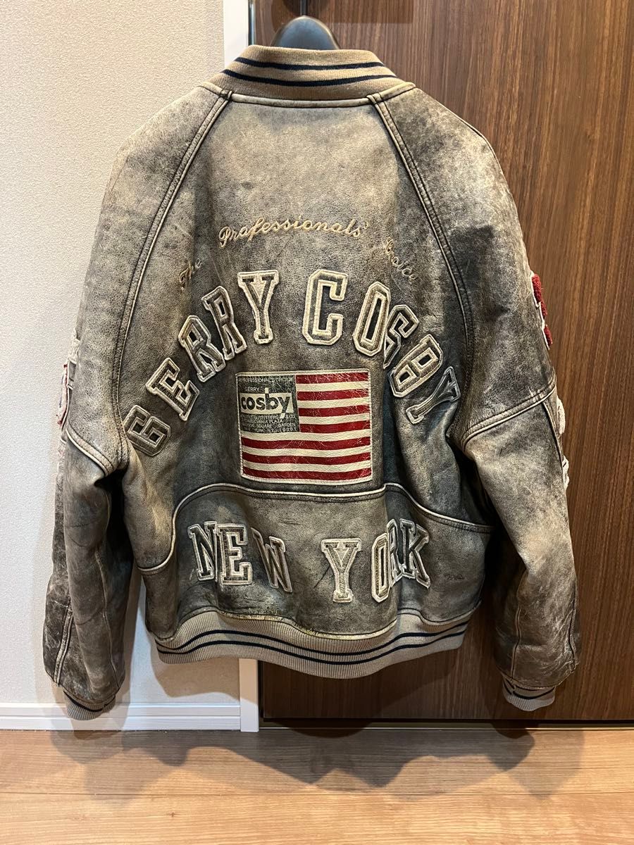 GERRY Cosby 90s ビンテージ レザー ジャケット スタジャン M GERRY Cosby 90s ビンテージ レザー ジャケット スタジャン M