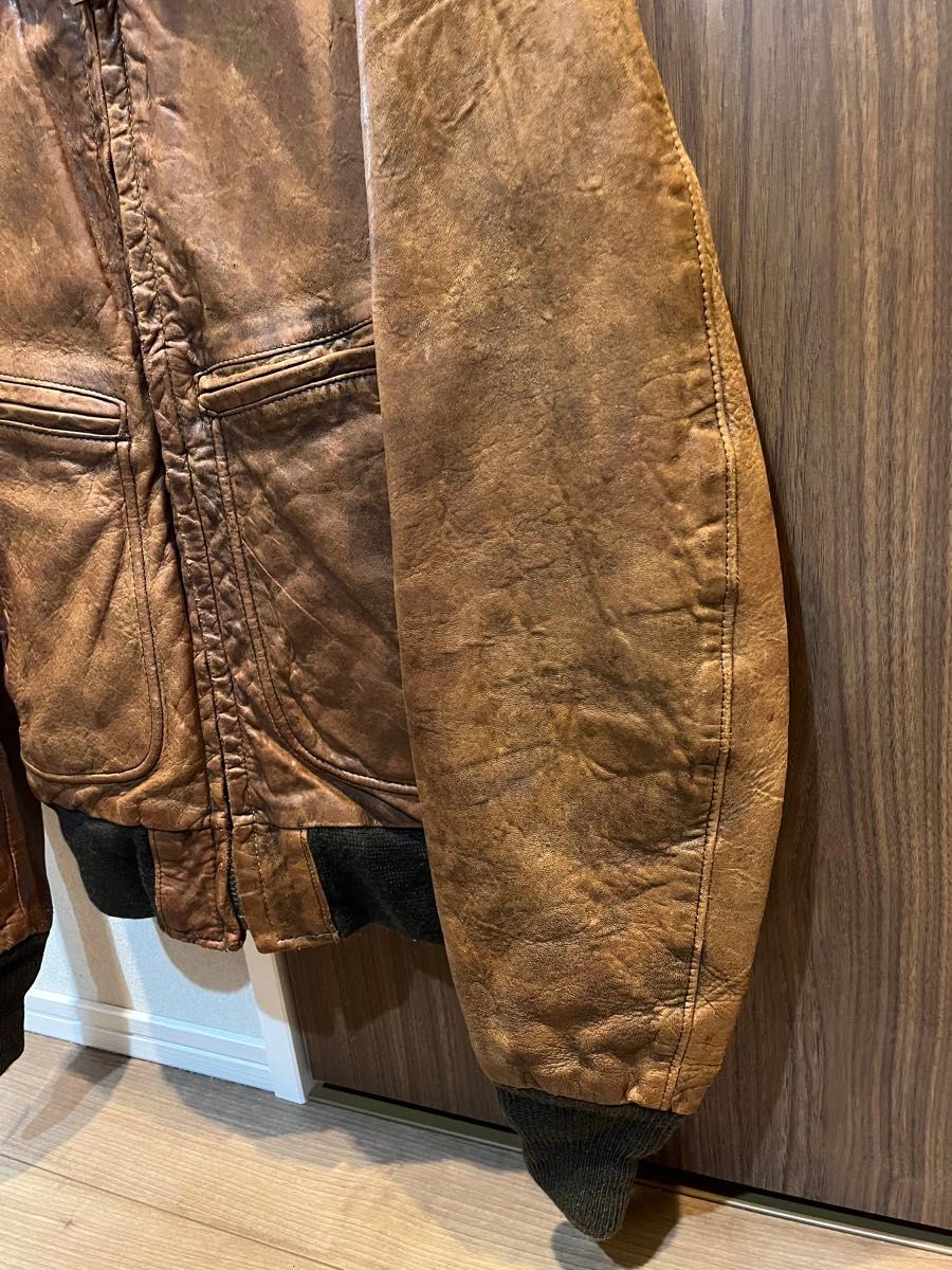 USA製】80's Schott ショット レザーフライトジャケットA2タイプ USA製】80's Schott ショット レザーフライトジャケットA2タイプ