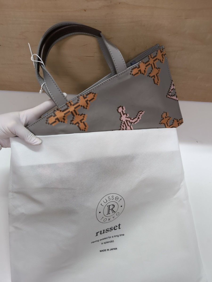 新品タグ付き ラシット russet トートバッグ 横長トートバッグ 新品タグ付き ラシット russet トートバッグ 横長トートバッグ