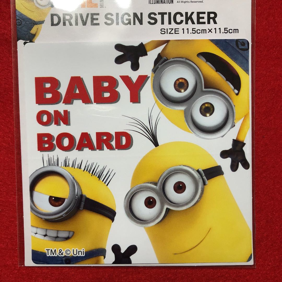 新品　ベビーインカーステッカー☆ミニオン*Minion sticker★Baby on board_画像3