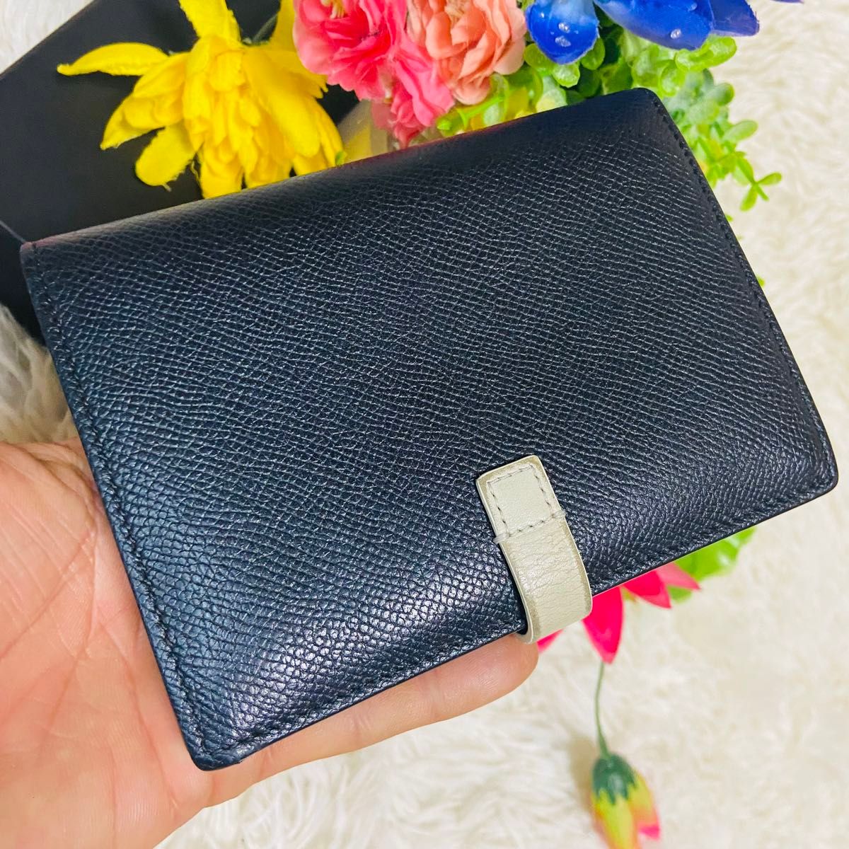 本革 CELINE セリーヌ 二つ折り財布 ブラック マルチ 本革 CELINE セリーヌ 二つ折り財布 ブラック マルチ