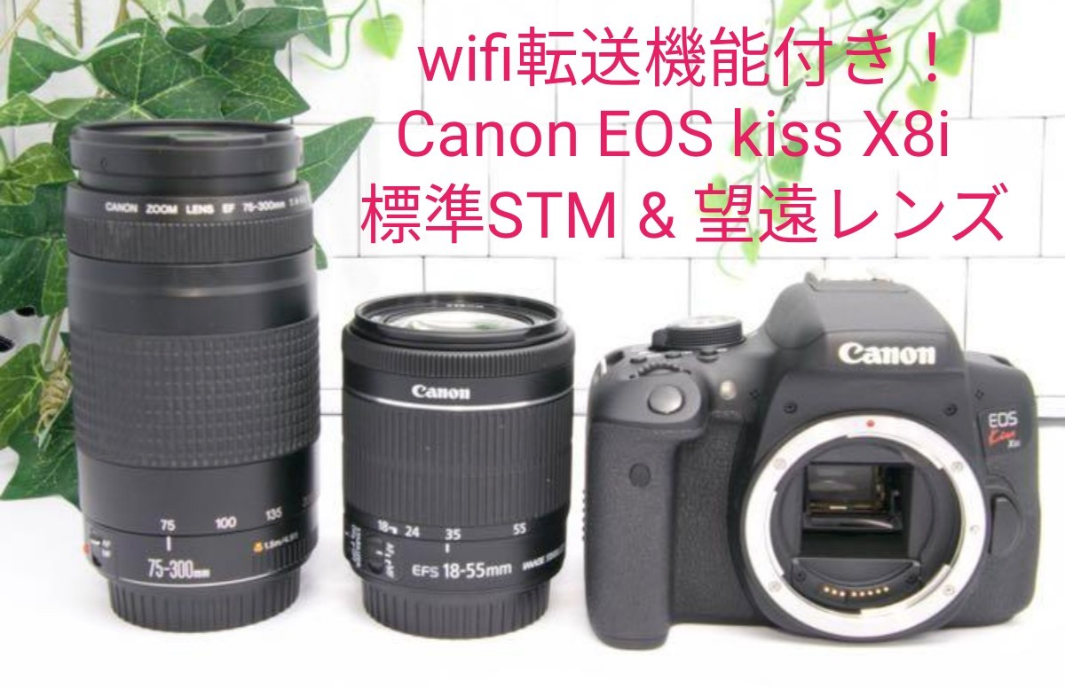 レリーズ】 Canon - canon x8i他レンズ2本、付属品多数の通販 by honya 最安値販売 2本付属品付き ネックレス
