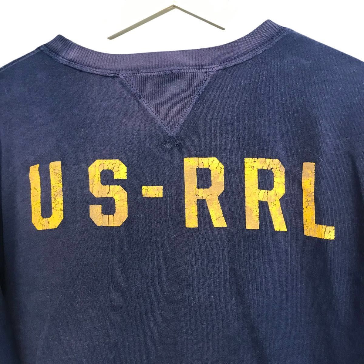 ダブルアールエル RRL スウェット スエット ロゴ ネイビー 色 ダブルアールエル RRL スウェット スエット ロゴ ネイビー 色