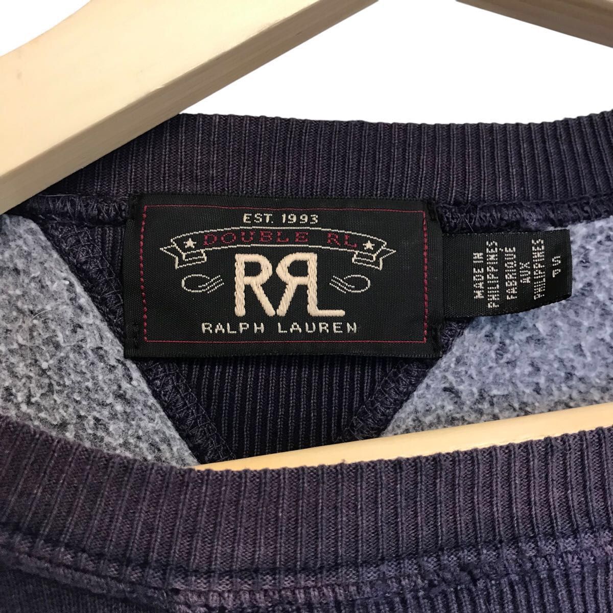 ダブルアールエル RRL スウェット スエット ロゴ ネイビー 色 ダブルアールエル RRL スウェット スエット ロゴ ネイビー 色