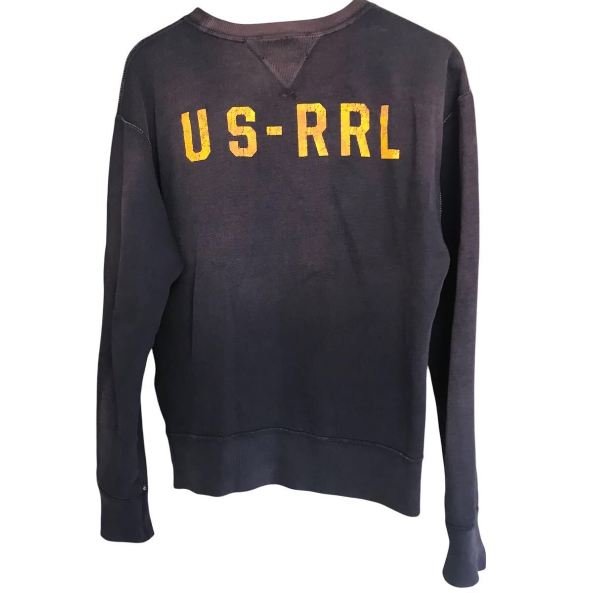 ダブルアールエル RRL スウェット スエット ロゴ ネイビー 色 ダブルアールエル RRL スウェット スエット ロゴ ネイビー 色