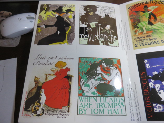 絵はがき24枚「ART NOUVEAU POSTER CARDS IN FULL COLOR」フランス・アールヌーボの絵はがき集・未使用品です。_画像5