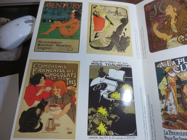 絵はがき24枚「ART NOUVEAU POSTER CARDS IN FULL COLOR」フランス・アールヌーボの絵はがき集・未使用品です。_画像7