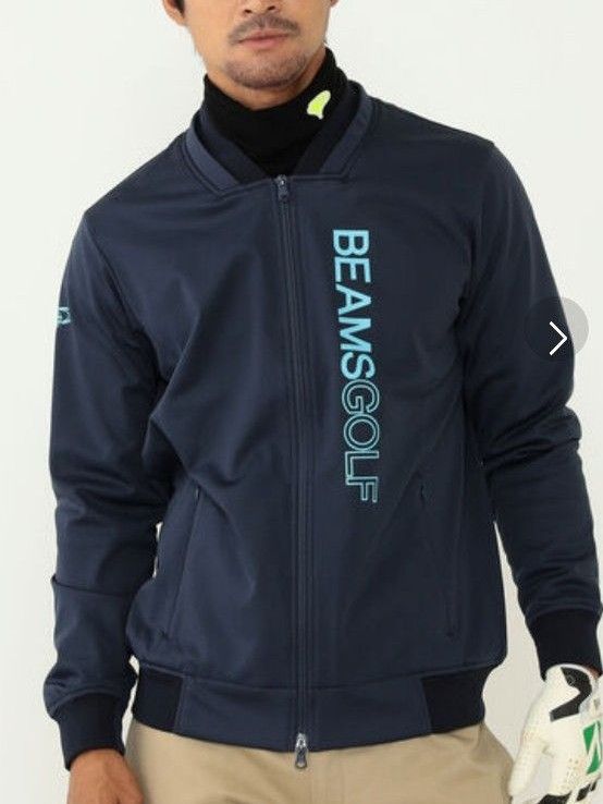 BEAMS GOLF ボンディング フルジップ ブルゾン ネイビー S BEAMS GOLF ボンディング フルジップ ブルゾン ネイビー S