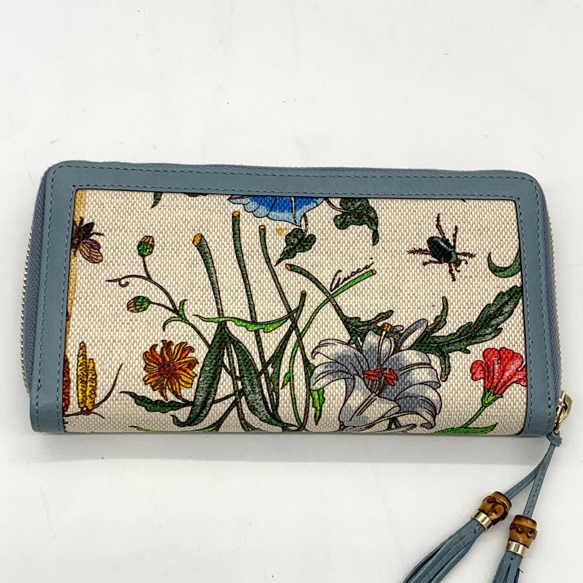 未使用級○GUCCI グッチ フローラ ラウンドファスナー ジップ 長 未使用級○GUCCI グッチ フローラ ラウンドファスナー ジップ 長