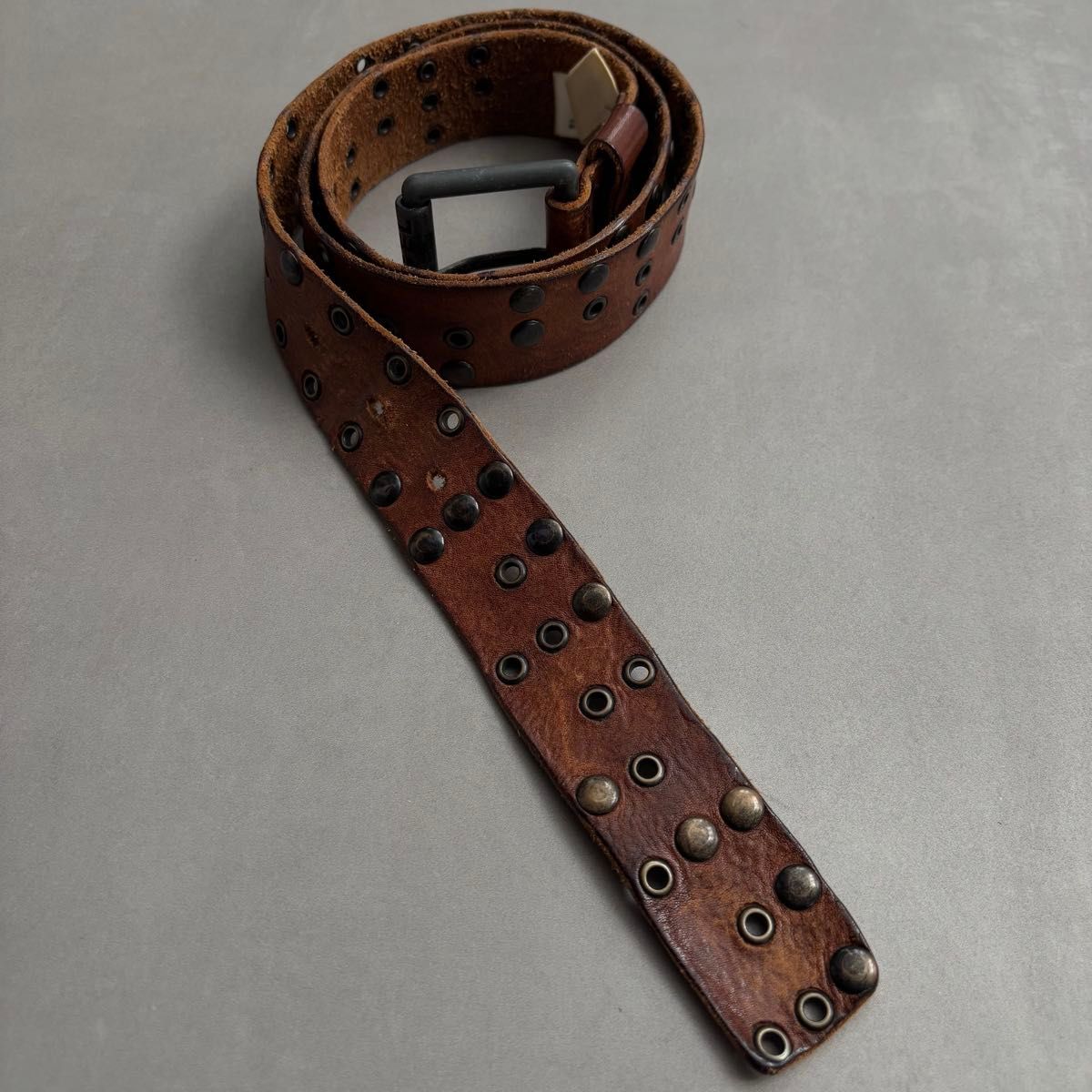 archive y2k 00s diesel studs real leather belt ディーゼル archive y2k 00s diesel studs real leather belt ディーゼル
