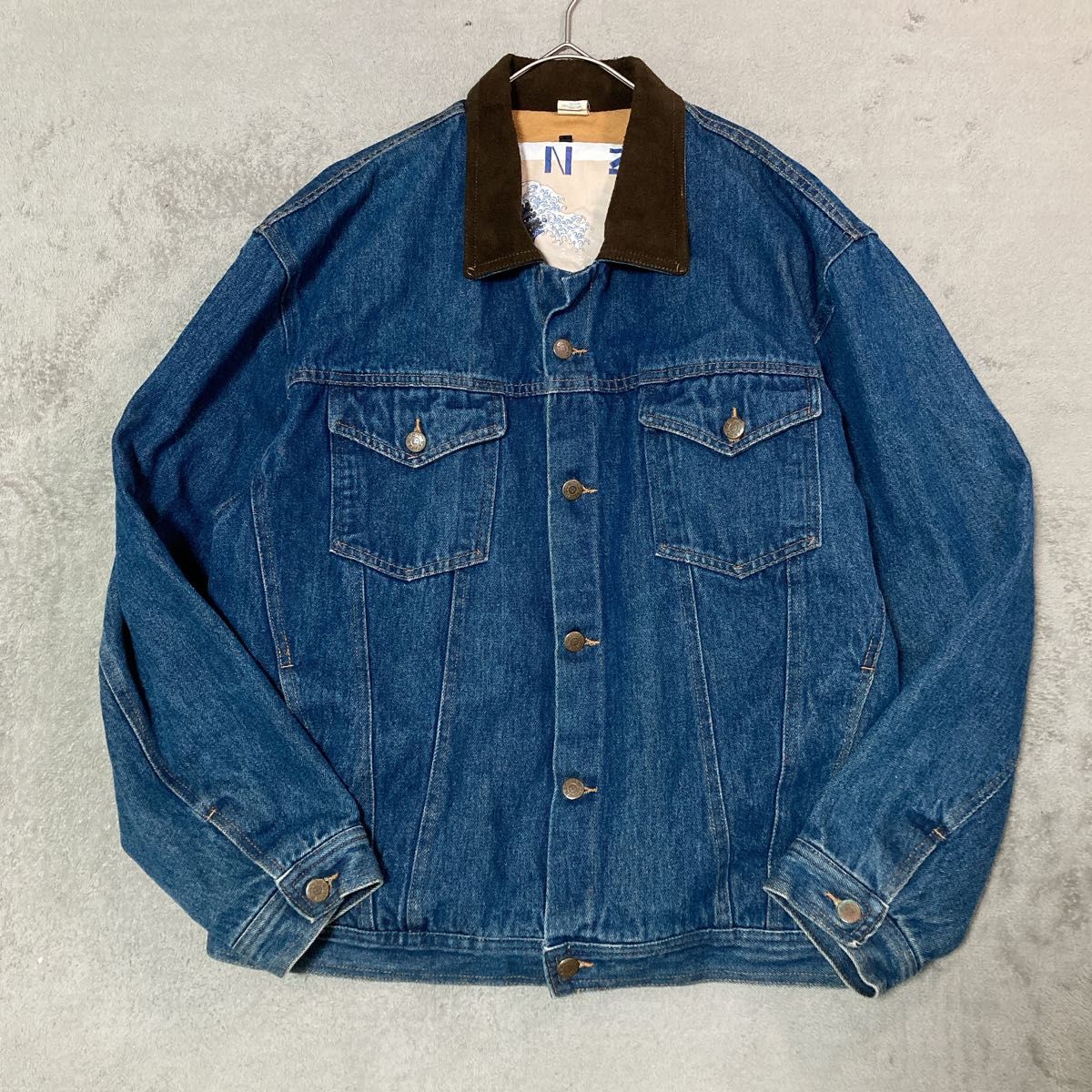 貴重】90s KENZO ケンゾー デニムジャケット 葛飾北斎 フランス 貴重】90s KENZO ケンゾー デニムジャケット 葛飾北斎 フランス