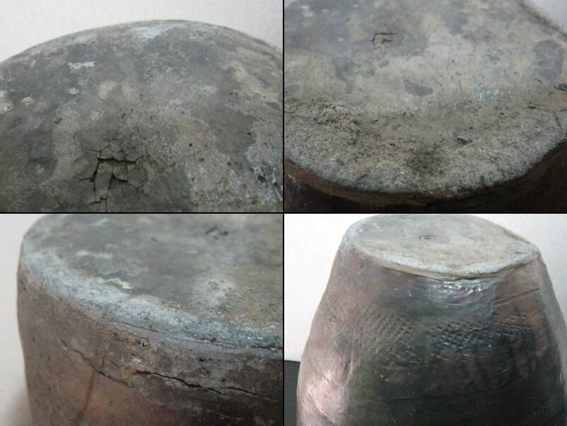  old Shigaraki . large . three ear "hu" pot "hu" pot height 46.