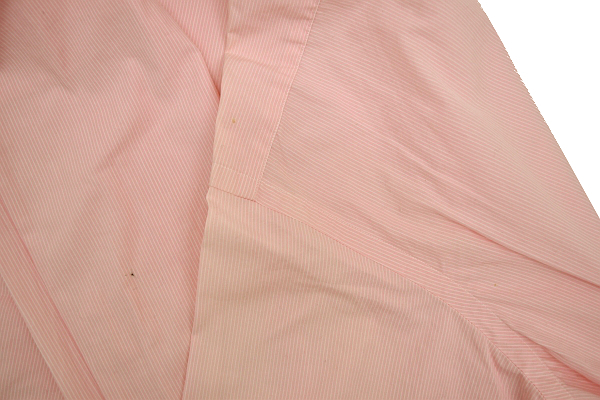 S-6494* free shipping *LAUREN RALPH LAUREN low Len Ralph Lauren * regular goods pink base. stripe pattern long sleeve button down shirt 16 1/2