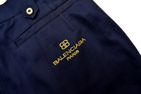 M-873* free shipping *BALENCIAGA GOLF CLUB Balenciaga Golf Club * regular goods navy navy blue color culotte pants pleated skirt 66cm