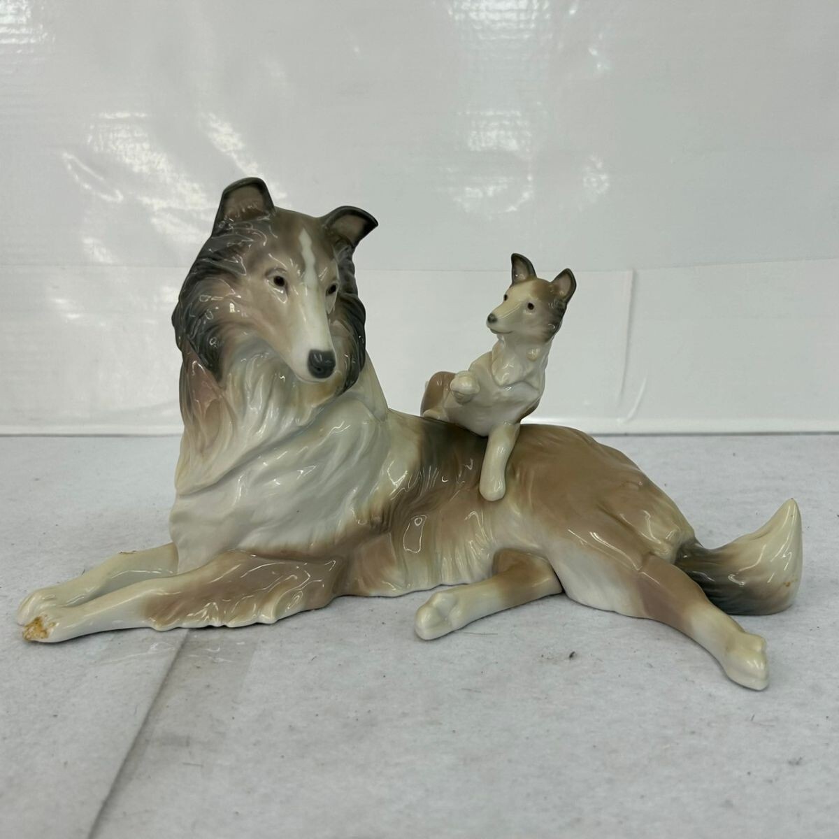 P426-K18-5928 LLADRO リヤドロ 6459 コリーの親子 犬 子犬 P426-K18-5928 LLADRO リヤドロ 6459 コリーの親子 犬 子犬