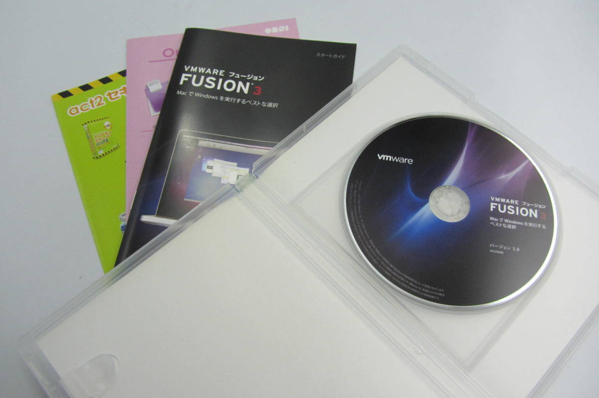 送料無料＃1190 中古 Vmware Fusion ３ For Mac Bundle SP 日本語版_画像3