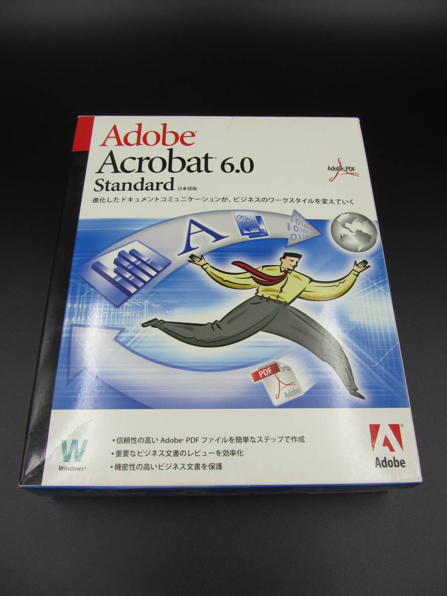 送料無料 中古美品 #z008 Adobe Acrobat 6.0 standard Windows版 ライセンスキー付き