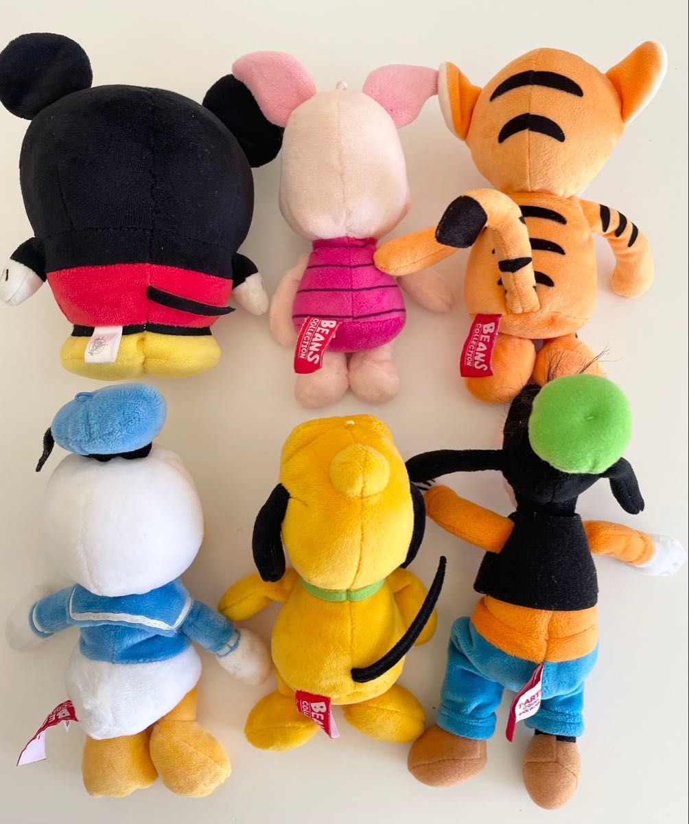 ディズニー ぬいぐるみ 6点セット ミッキー ビーンズ