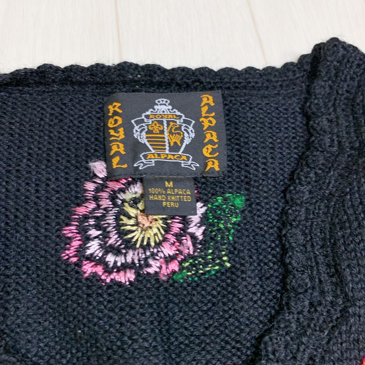 極美品 ROYAL ALPACA ロイヤルアルパカ 高級ハンドニット 極美品 ROYAL ALPACA ロイヤルアルパカ 高級ハンドニット