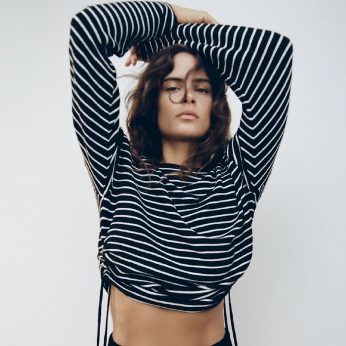 Zara ザラ しぼり ボーダー カットソー ロンT 長袖 L|Yahoo Zara ザラ しぼり ボーダー カットソー ロンT 長袖 L|Yahoo