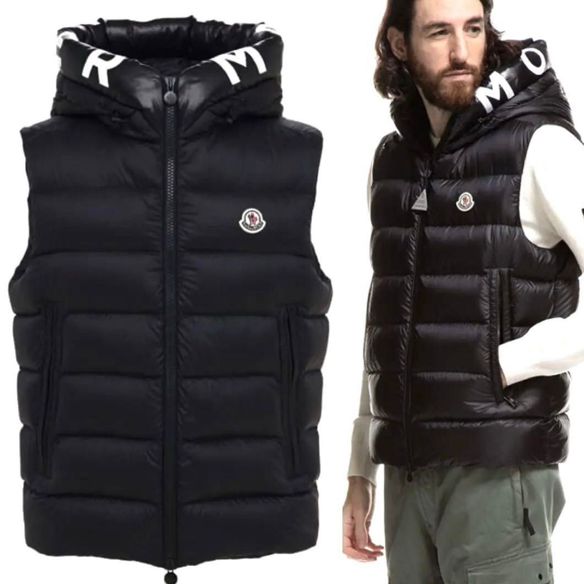 極美品】MONCLER モンクレール メンズ ダウンベスト ジレ サイズ 極美品】MONCLER モンクレール メンズ ダウンベスト ジレ サイズ