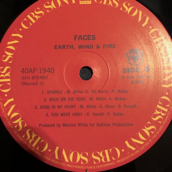 激レア★美盤★2LP★EARTH WIND&FIRE「FACES」Song In My Heart etc...★レコード★2020125_画像3