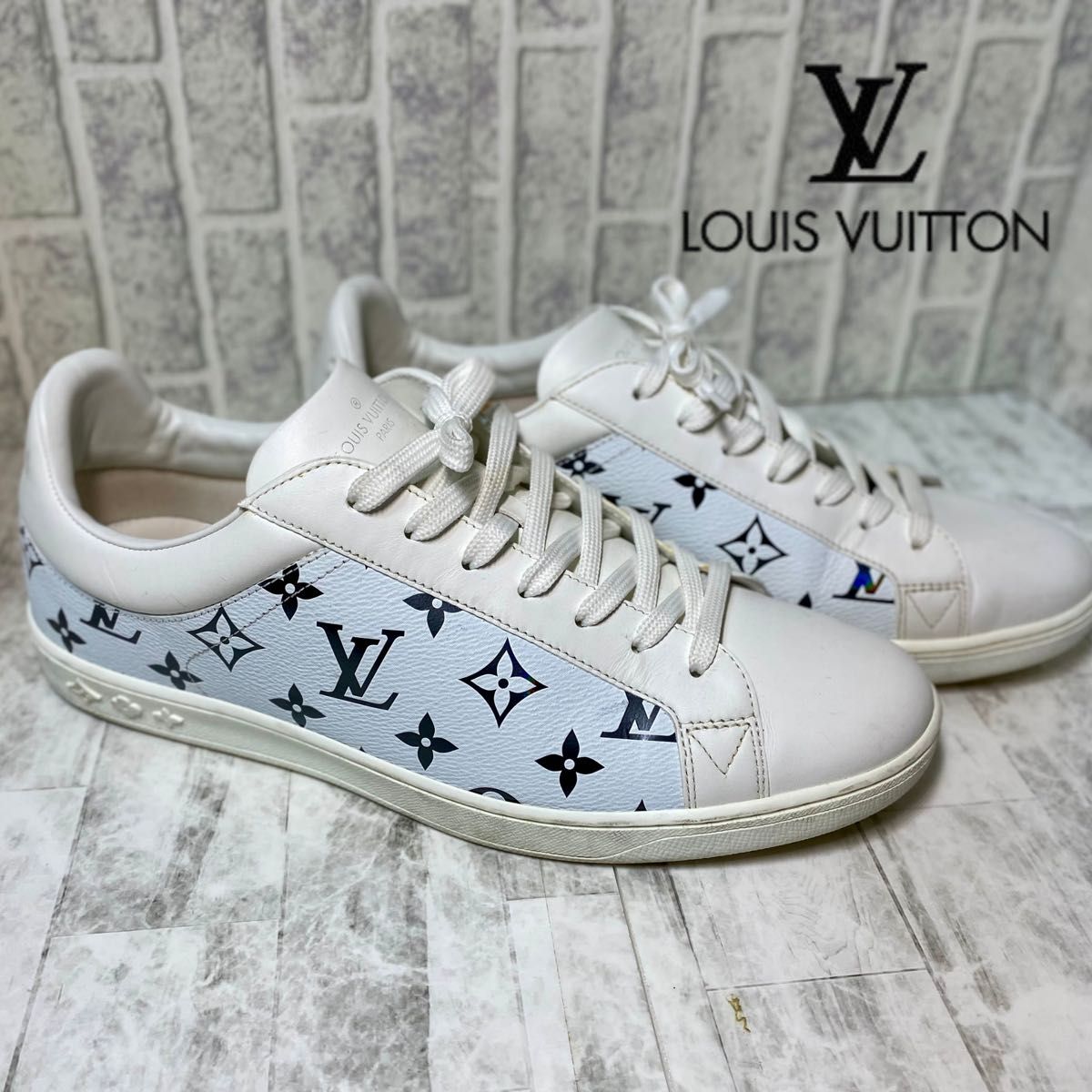 美品】LOUIS VUITTON ルイヴィトン メンズスニーカー27 5cm 美品】LOUIS VUITTON ルイヴィトン メンズスニーカー27 5cm