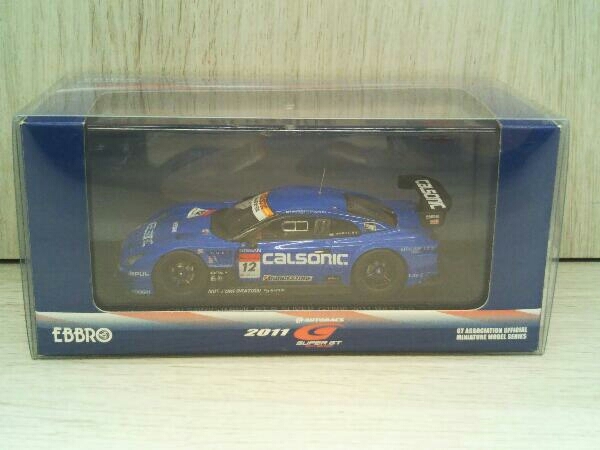 EBBRO 1/43 SUPER GT500 CALSONIC IMPUL GT-R Rd.2 Fuji 2011 No.12 BLUE_画像1