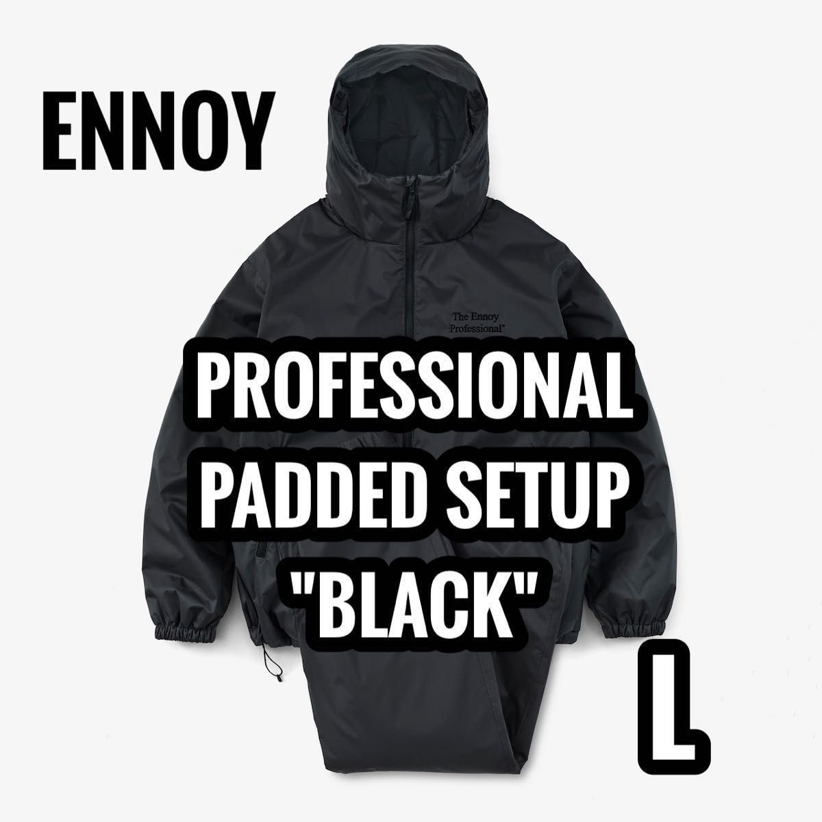 ENNOY PROFESSIONAL PADDED SETUP BLACK Lスタイリスト私物 ENNOY PROFESSIONAL PADDED SETUP BLACK Lスタイリスト私物