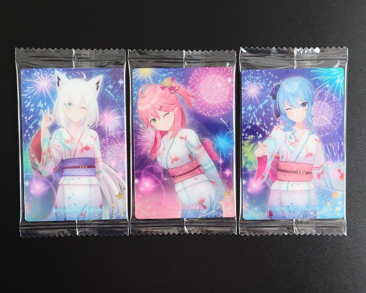 ホロライブウエハース 3 カード 3枚セット【バンダイ/白上フブキ ホロライブウエハース 3 カード 3枚セット【バンダイ/白上フブキ