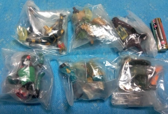 仮面ライダー　必殺のライダーキック編　全6種　バンダイHGガシャポン　2002年 Z737R