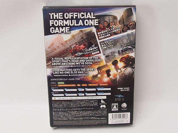 Formula 1 2010 F1 Games For Windows LIVE DVD PCソフト 国内版 日本語版 管10956_画像3