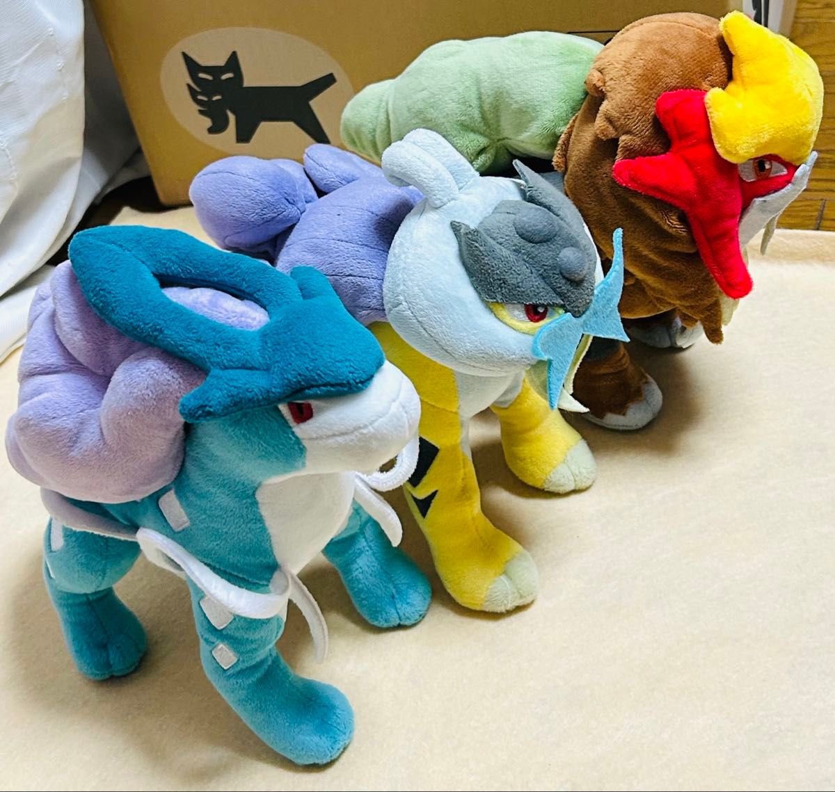 ポケモン ぬいぐるみ ライコウ・エンテイ・スイクン 三犬・伝説 ポケモン ぬいぐるみ ライコウ・エンテイ・スイクン 三犬・伝説