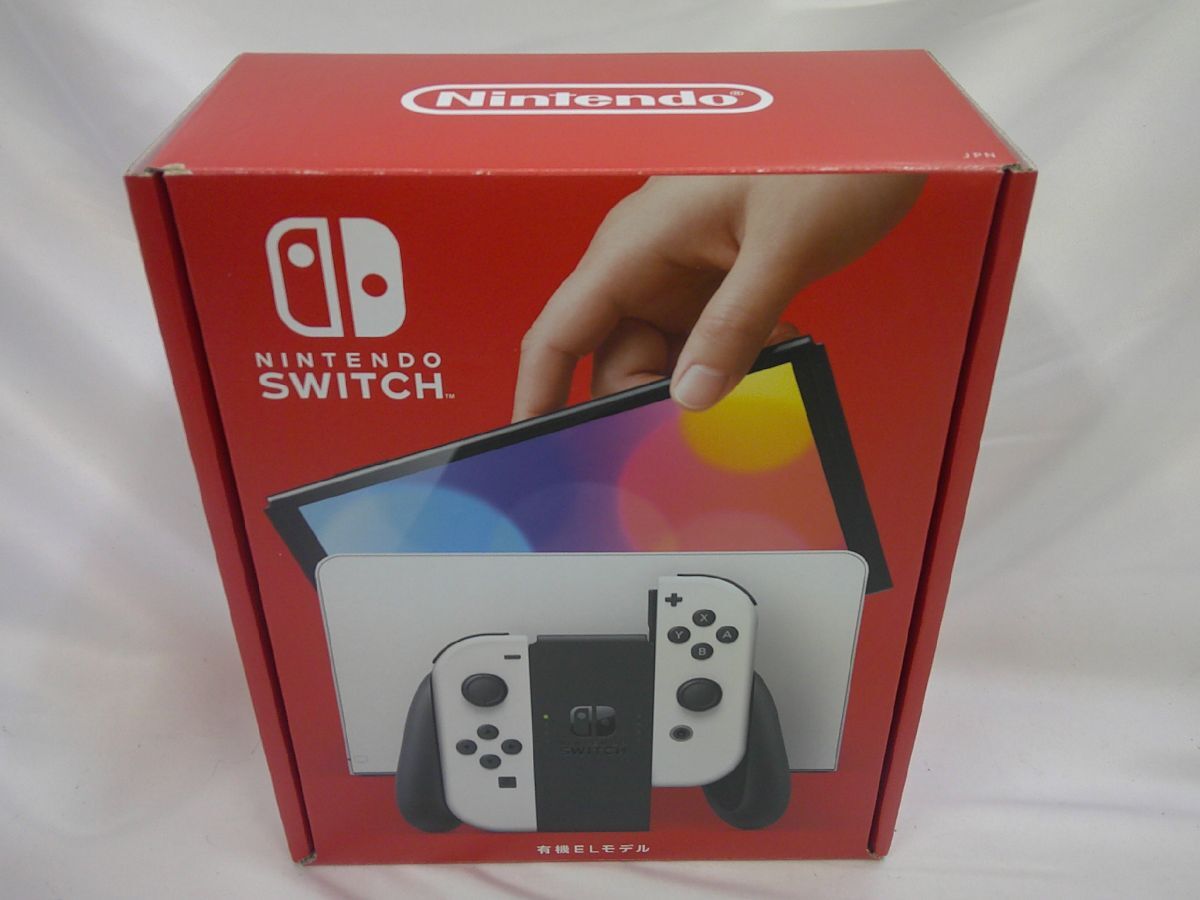 25 送60サ 0114YB01 スイッチ 有機EL ホワイト ver19.0.1 本体 中古品