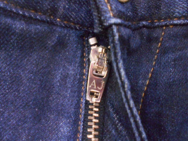 71 送80サ 0114YD01 ARMANI JEANS アルマーニジーンズ メンズ デニムペインターパンツ ストレッチ チュニジア制 インディゴ W33 中古品