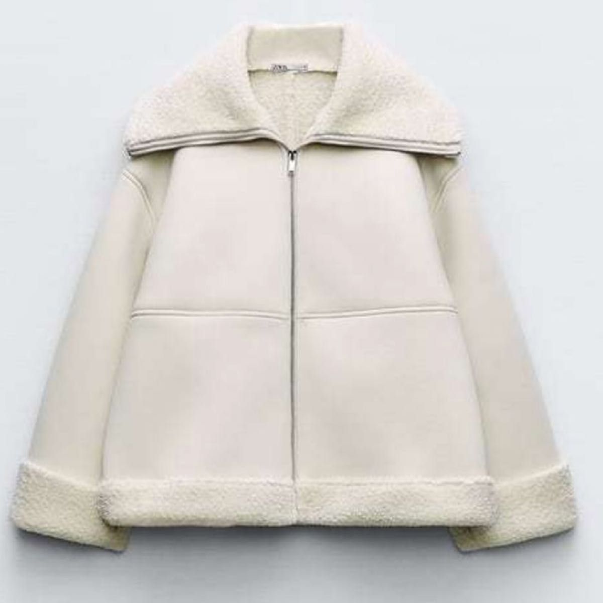 美品 極暖 完売 スプリング ZARA ブルゾン ボアジャケット 美品 極暖 完売 スプリング ZARA ブルゾン ボアジャケット