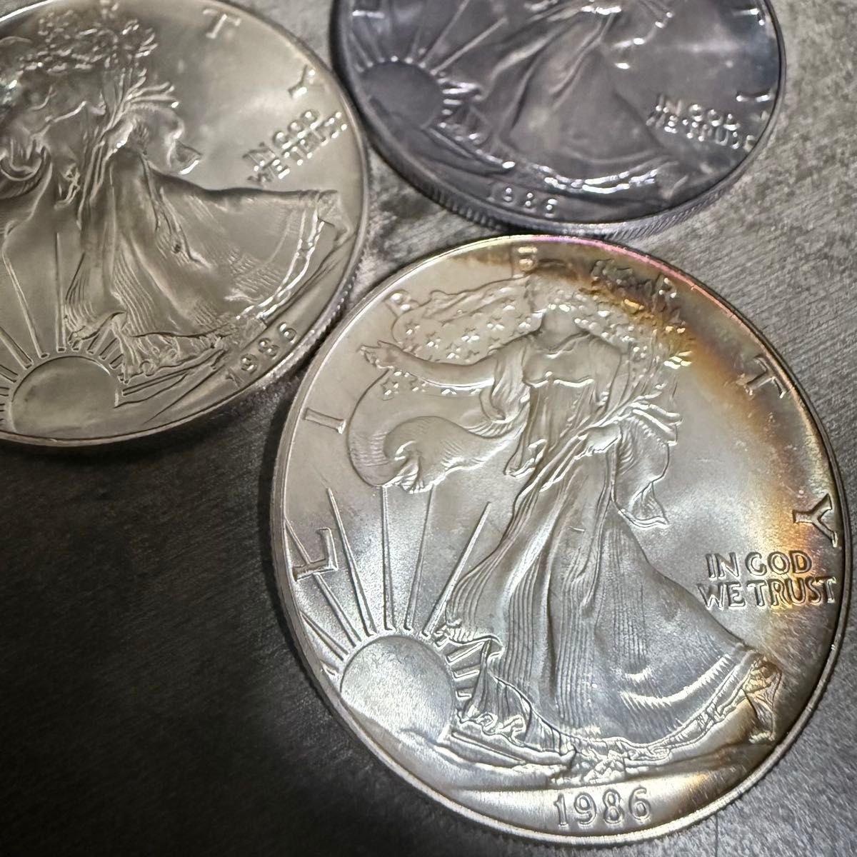 1986年 アメリカ銀貨 1ドル 1オンス銀貨 ウォーキングリバティ