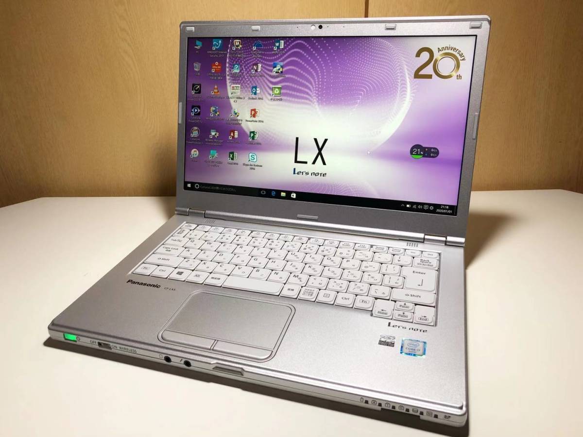 美品 限定1台 Panasonic Let's Note CF-LX5 JD9QR 14.0型 FHD i7-6500U 8GB SSD256GB Win10 Pro 64bit Office2016 ブルーレイ内蔵カメラ_画像1