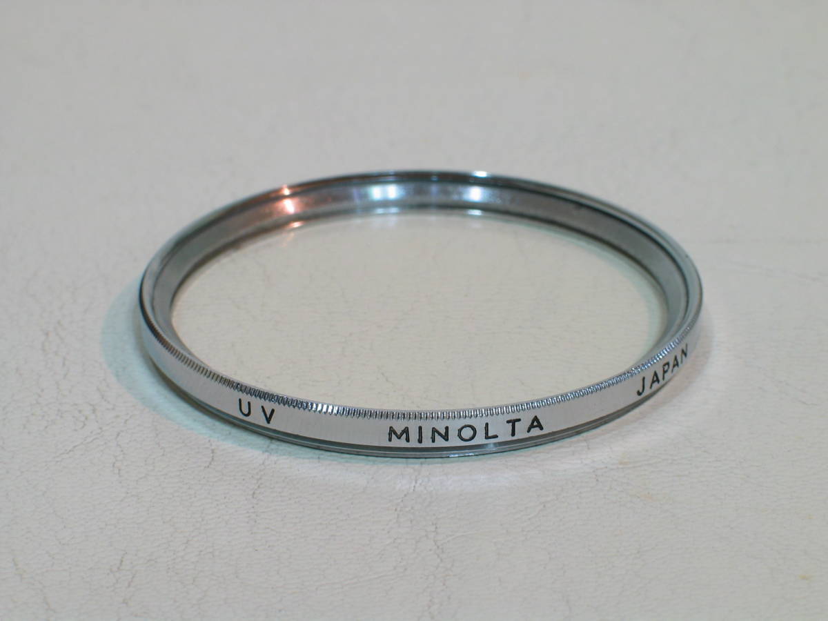 # prompt decision! rare minolta UV filter silver 55mm