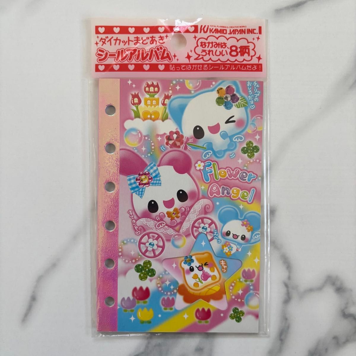 未使用】平成レトロ シール帳 カミオジャパン フラワー 未使用】平成レトロ シール帳 カミオジャパン フラワー