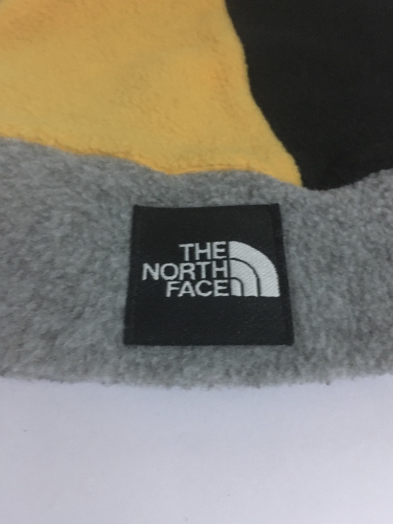 希少 レア 90's☆THE NORTH FACE ノースフェイス フリースキャップ 帽子 クレイジーパターン マルチカラー 日本製 ニットキャップ_画像3