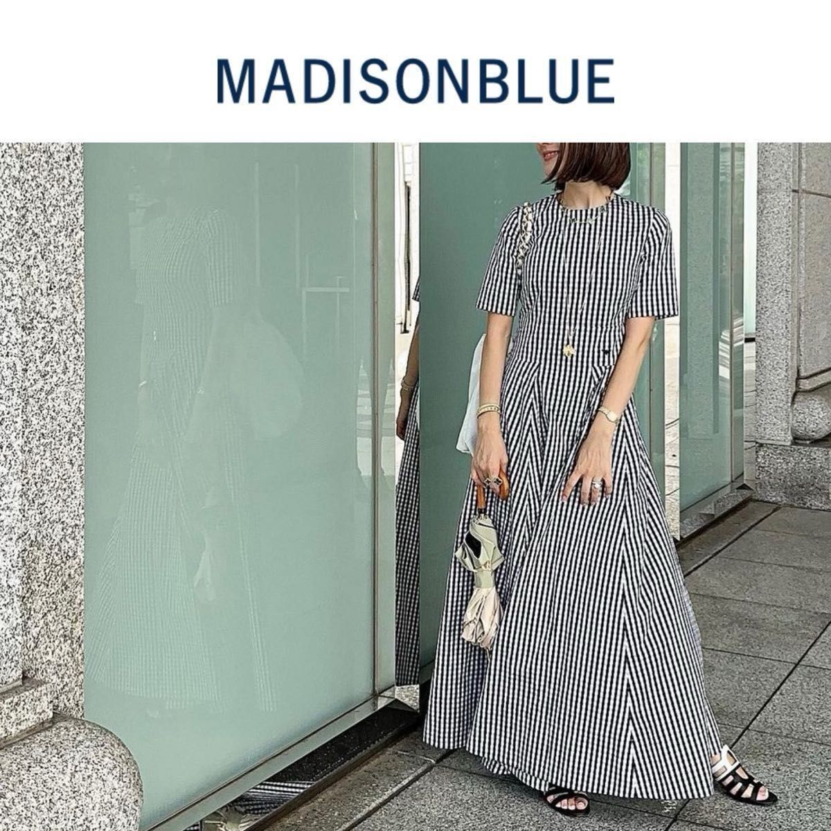 現行販売品】MADISONBLUE /ギンガムチェック フレアドレス 現行販売品】MADISONBLUE /ギンガムチェック フレアドレス