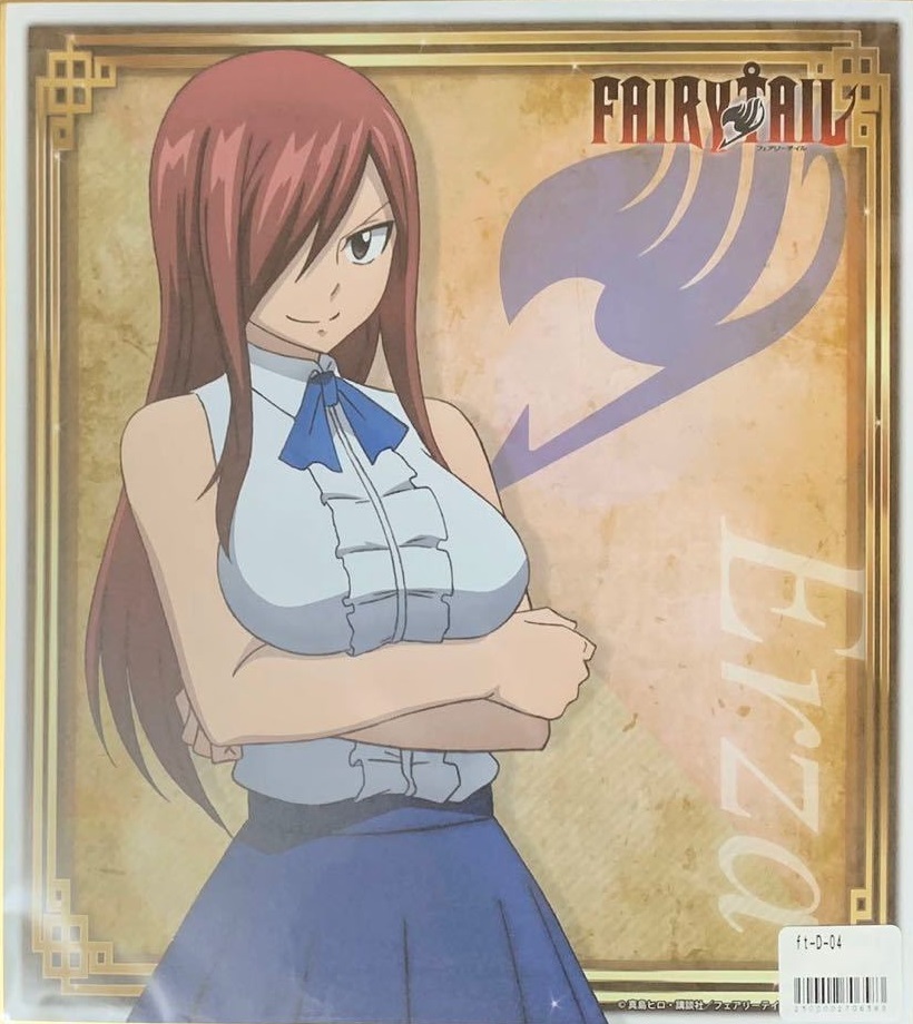 FAIRY TAIL これくしょんパーク D賞 ビジュアル色紙 エルザ スカーレット A 【フェアリーテイル キャラクターくじ 一番くじ ＊送料無料有】