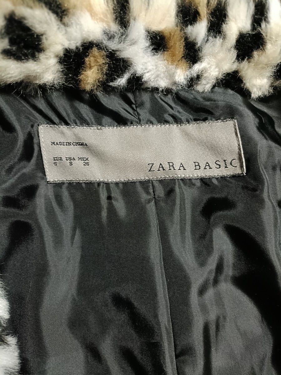 美品 ZARA ザラ ファーコート レオパード ヒョウ柄 豹柄 ザラ 美品 ZARA ザラ ファーコート レオパード ヒョウ柄 豹柄 ザラ