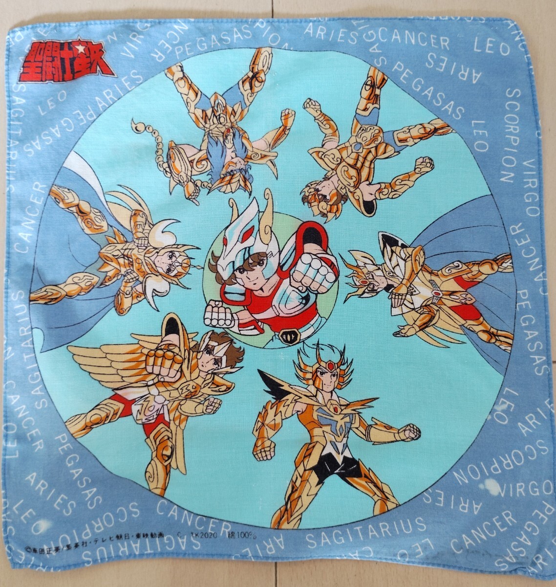 聖闘士星矢　ハンカチ　 当時物　グッズ　ゴールドセイント　黄金聖闘士　セイントセイヤ　saint seiya ミロ　ムウ　シャカ