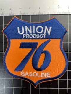 アイロンワッペン★UNION76★オイル★ガソリン★1776年★オレンジ_画像1