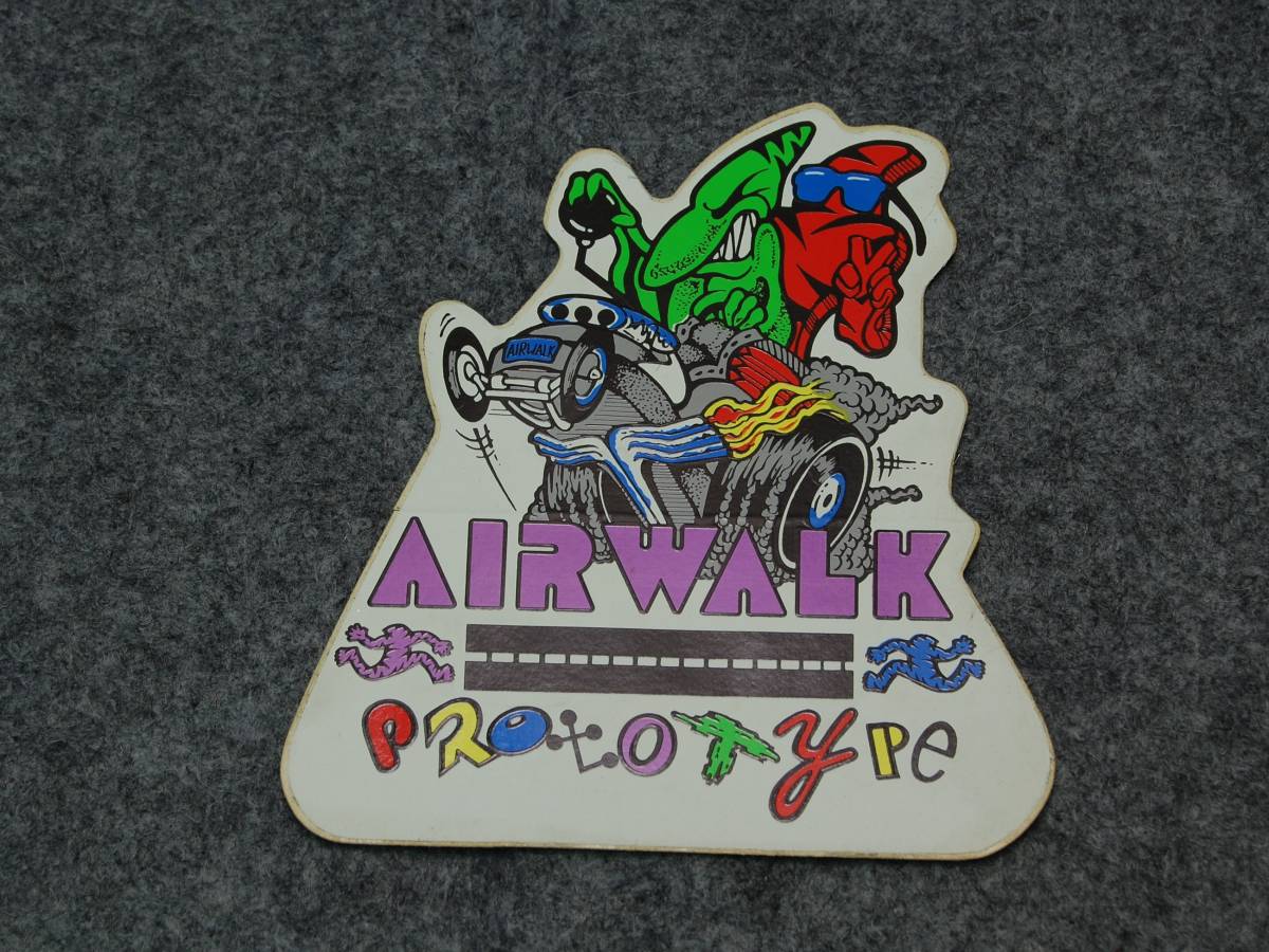 OLD AIRWALK STICKER★ステッカー オールド ビンテージ ヴィンテージ デッド 80'S 90'S VINTAGE SKATE SANTA CRUZ POWELL ZORLAC BAD BOY_画像1