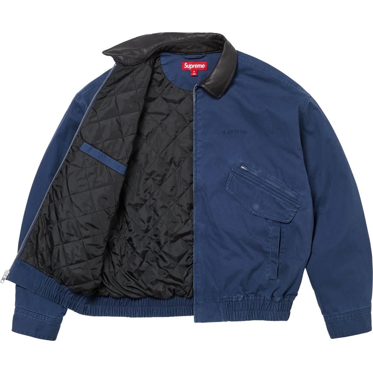 Supreme Leather Collar Utility Jacket Supreme Leather Collar Utility Jacket