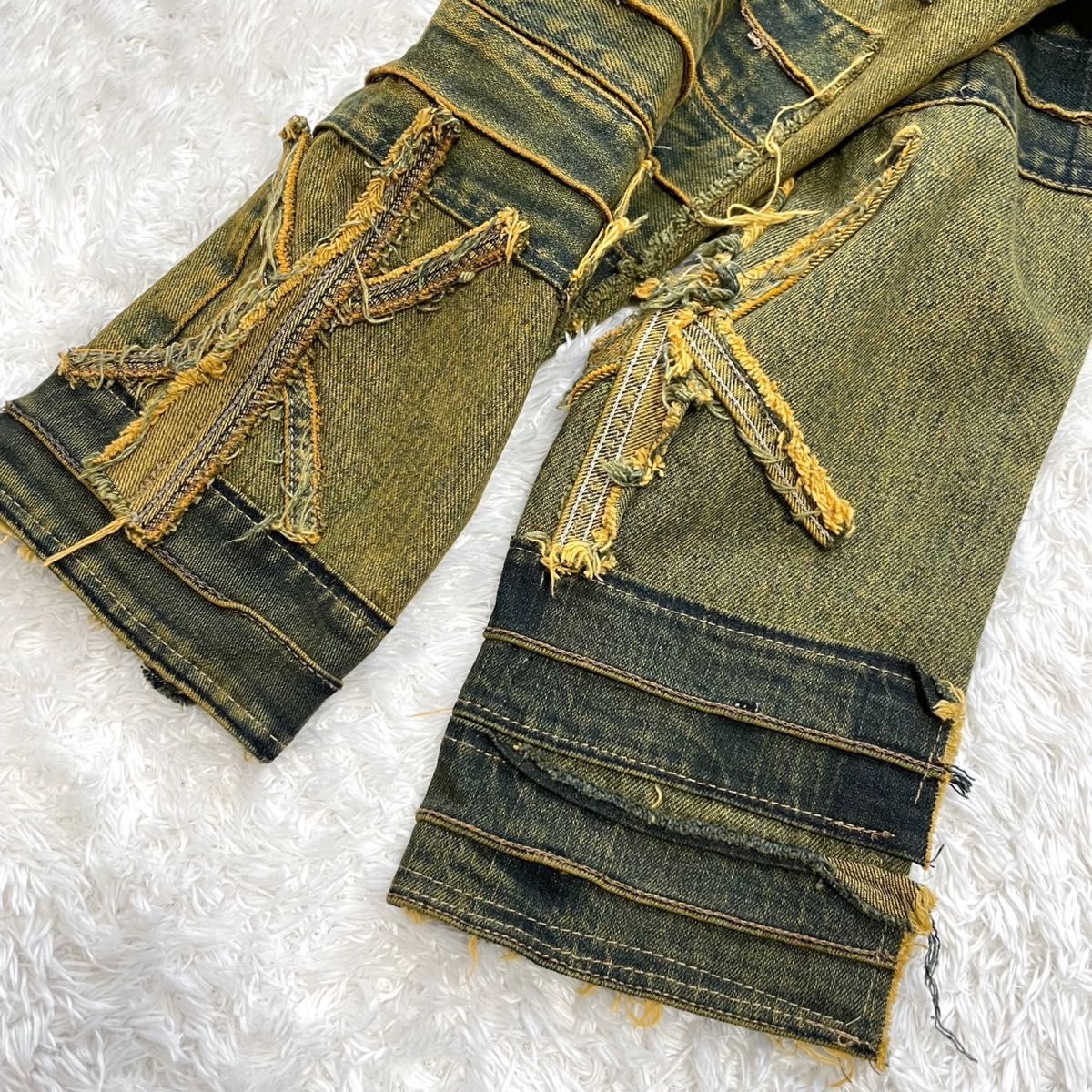 美品 レア LEVI'S リーバイス リメイク デニム Gジャン ショート 美品 レア LEVI'S リーバイス リメイク デニム Gジャン ショート