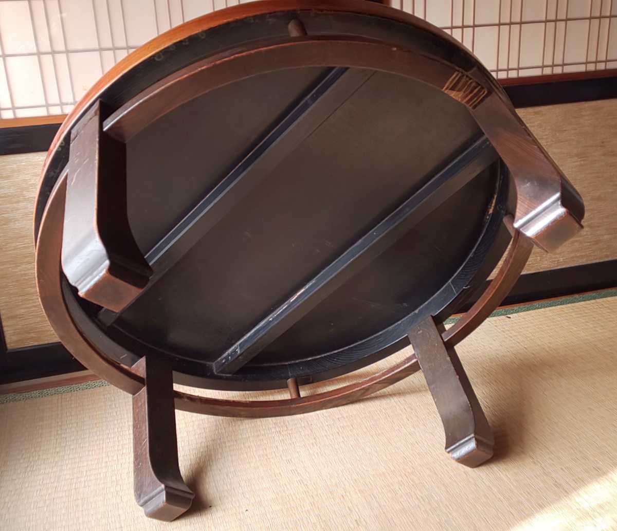 昭和レトロ ちゃぶ台 円卓 4つ足 ヴィンテージ 大正ロマン 古民 昭和レトロ ちゃぶ台 円卓 4つ足 ヴィンテージ 大正ロマン 古民